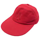 NEW MOTSCH CAP FOR HERMES MANHATTAN 001549N size 55 RED LINEN CAP - Hermès