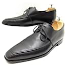 BERLUTI DERBY SHOES 2 carnations 7 41 BLUE GRAY PATINA LEATHER SHOES - Berluti
