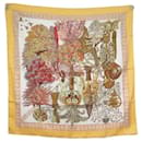 NEW HERMES SCARF THE LEGENDS OF THE FAIVRE SQUARE TREE 90 SILK SCARF - Hermès