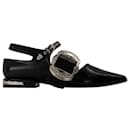 Flat Shoes in Black Leather - Toga Pulla