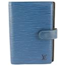 Blue Epi Leather Toledo Small Ring Agenda PM - Louis Vuitton