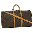 Louis Vuitton Monogram Keepall Bandouliere55 Boston Bag M41414 LV Auth jk2564