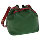 LOUIS VUITTON Epi Petit Noe Bicolor Shoulder Bag Green Red M44147 LV Auth ai476 - Louis Vuitton