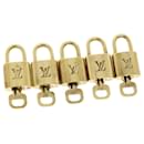 Louis Vuitton padlock 5Set Gold Tone LV Auth 15619