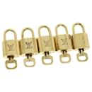 Louis Vuitton padlock 5Set Gold Tone LV Auth 15699