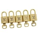 Louis Vuitton padlock 5Set Gold Tone LV Auth 15701
