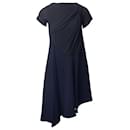Balenciaga Vintage Knit Dress in Navy Blue Rayon