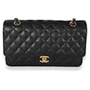 Chanel Black Quilted Caviar Medium Classic Double Flap Bag 