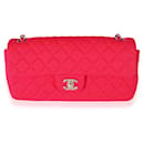 Chanel Pink Jersey East West Flap 