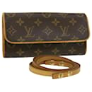 LOUIS VUITTON Monogram Pochette Twin PM Shoulder Bag M51854 LV Auth hs1456 - Louis Vuitton