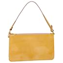 LOUIS VUITTON Vernis Lexington Pouch Marshmallow Pink M91057 Auth bs2310 - Louis Vuitton