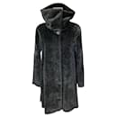 Schwarzer Mantel aus Alpaka und Wolle von Max Mara