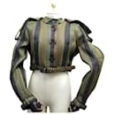 NUOVA GIACCA BURBERRY COLLEZIONE PRORSUM 2012 l 42 IN CAPPOTTO VERDE RAFIA - Burberry