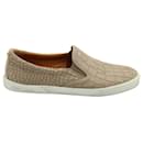 Sneakers Slip-on Jimmy Choo in pelle color carne con stampa cocco