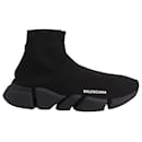 Balenciaga Speed 2.0 Sneaker in Black Recycled Knit Polyester