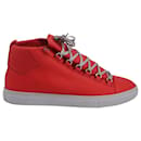 Balenciaga Arena Sneakers in Rouge Leather