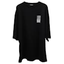 Balenciaga Barcode Logo Oversized T-Shirt in Black Cotton