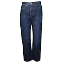 Acne Studios Straight Cut Jeans in Blue Cotton