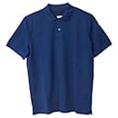 Prada Pique Polo Shirt in Navy Blue Cotton