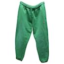 Acne Studios Tapered Garment-Dyed Sweatpants in Green Cotton-Jersey 