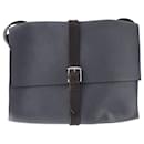 Hermès Etriviere Messenger Bag in Navy Blue Leather