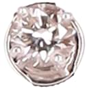 TIFFANY & CO. Orecchino a bottone con diamante singolo in argento platino - Tiffany & Co