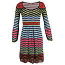 Missoni Chevron Knit Dress in Multicolor Cotton