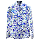 Jil Sander Printed Shirt in Blue Cotton