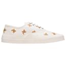 Sneakers All Over Fox Head in Tela Bianca - Autre Marque