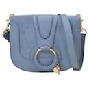 Hanna Crossbody Bag in Blue Leather - See by Chloé