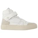 High-Top ADC Sneakers in White Leather - Ami Paris