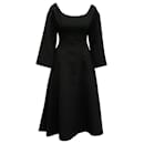 Vestido de manga larga Emilia Wickstead en poliéster negro - Autre Marque