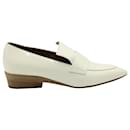 Hermes Loafer aus weißem Lackleder - Hermès