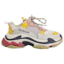 Balenciaga Triple S Sneakers in Multicolor Leather and Mesh
