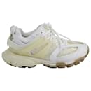 Balenciaga Track Clear Sole Sneakers in White Acrylic