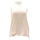 Helmut Lang Tank Top in White Rayon