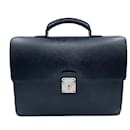 Black Epi Leather Louis Vuitton Briefcase