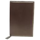 VINTAGE HERMES DUPRE-LAFON GM PAPER AGENDA HOLDER BROWN LEATHER BROWN DIARY COVER - Hermès