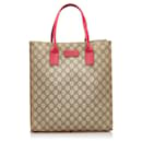 Gucci Brown GG Supreme Tote Bag 