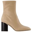 Alena 75Mm Round Toe Ankle in leatherBoot - Aeyde