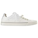 Evolution Low Top Sneakers in White Leather - Maison Martin Margiela