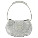 Crystal-Embellished Ring Pouch in Silver - Coperni