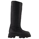Tall Puffer Boots in Black Poly - Autre Marque