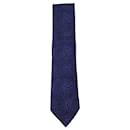Hermes purple silk tie - Hermès