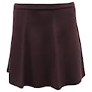 Theory High Waisted A-line Skirt in Burgundy Viscose
