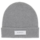 Givenchy Ribbed Wool Patch Beanie