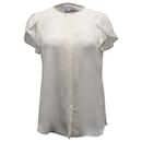 Diane von Furstenberg Crepe Shirt in Ivory Silk - Diane Von Furstenberg