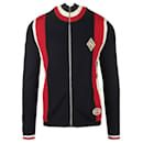 Gucci Logo-Appliqued Striped Wool Sweater