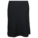 Nina Ricci Straight Cut Skirt in Black Wool