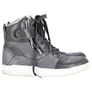 Dolce & Gabbana High Top Sneakers in Black Leather 